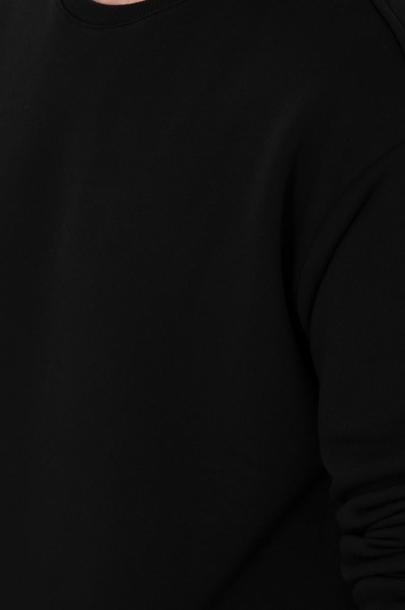 Erkek Comfort Fit Bisiklet Yaka Siyah Sweatshirt