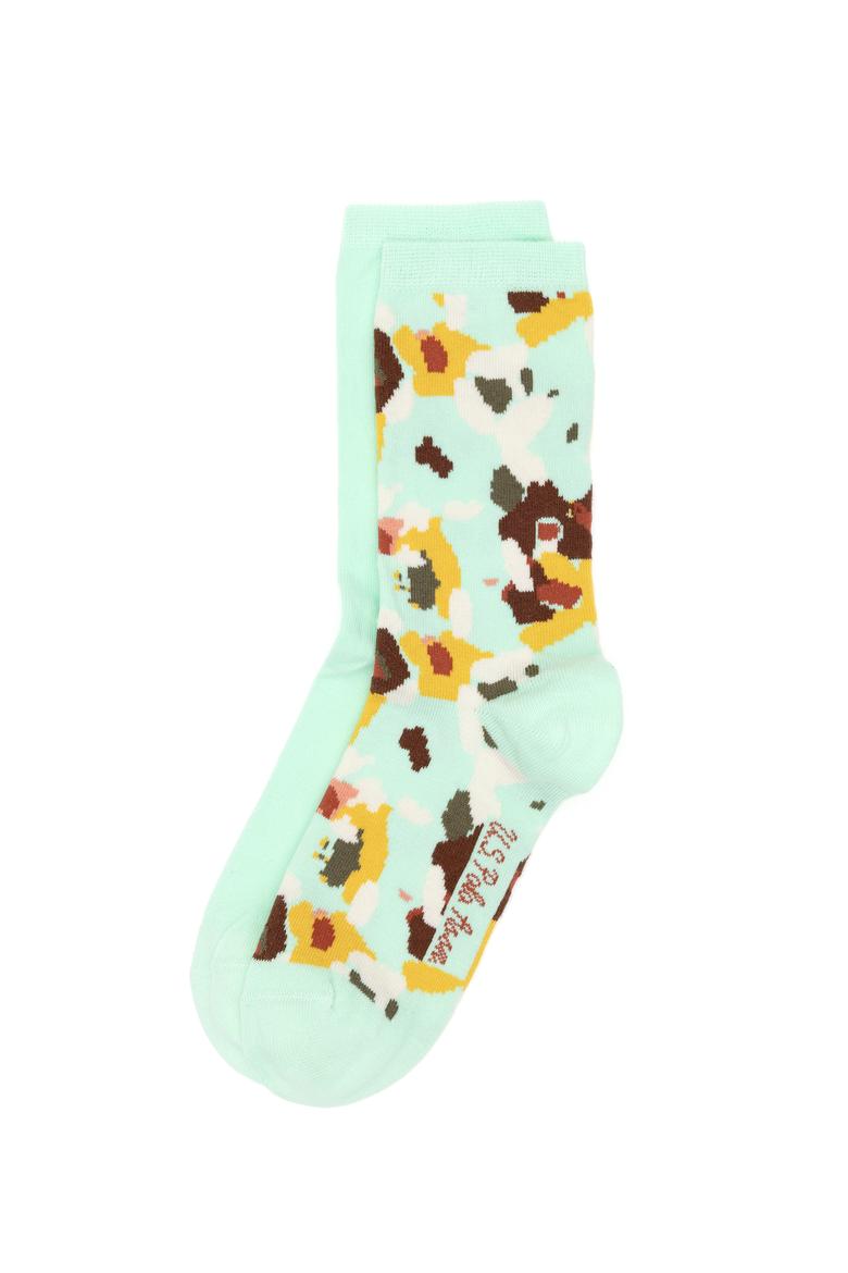 Kadın Su Yeşili 2'li Soket Çorap