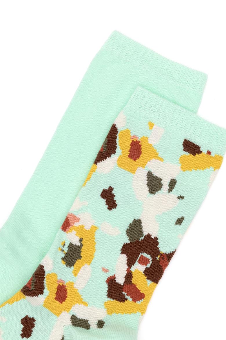 Kadın Su Yeşili 2'li Soket Çorap - 50295722002