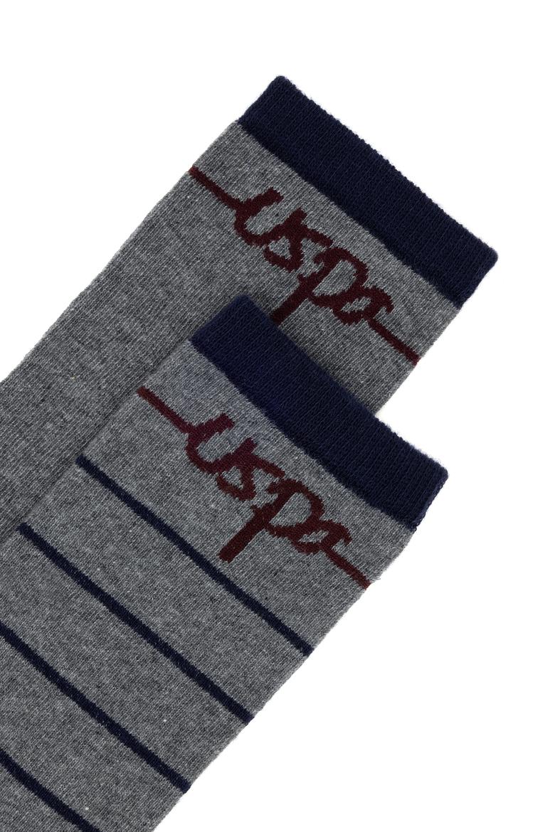 Kadın Gri Melanj 2'li Soket Çorap - 50295762003