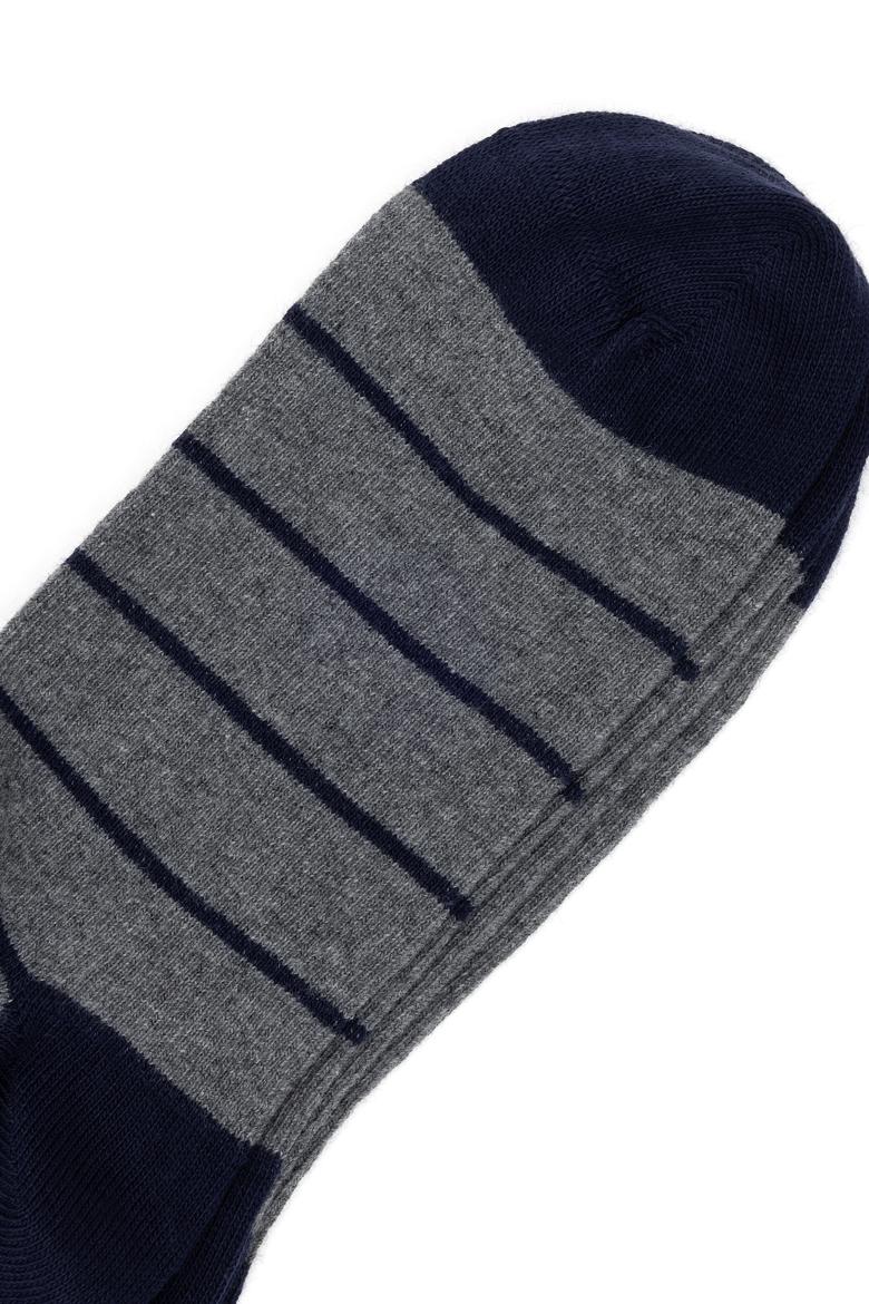 Kadın Gri Melanj 2'li Soket Çorap - 50295762003