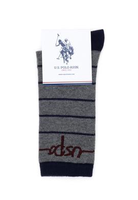 Kadın Gri Melanj 2'li Soket Çorap - 50295762003