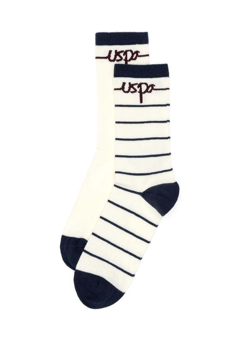 Kadın Krem 2'li Soket Çorap