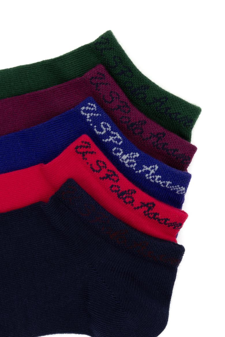 Kadın Çok Renkli 5'li Patik Çorap - 50295771002