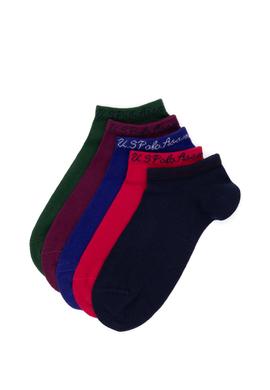 Kadın Çok Renkli 5'li Patik Çorap - 50295771002