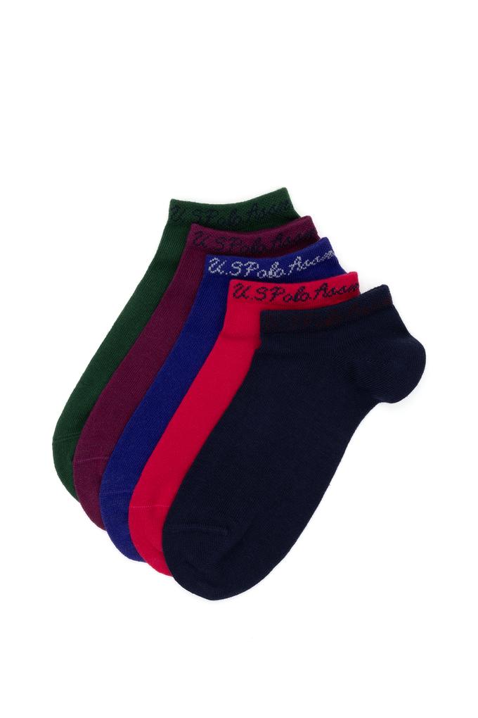 Kadın Çok Renkli 5'li Patik Çorap