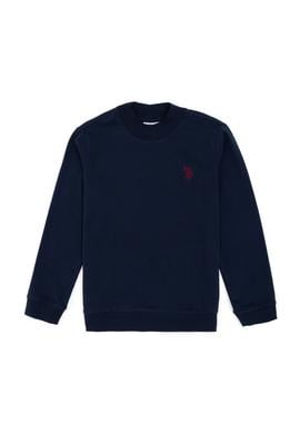 Erkek Çocuk Lacivert Basic Bisiklet Yaka Sweatshirt - 50297435057