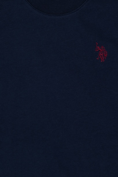 Erkek Çocuk Lacivert Basic Bisiklet Yaka Sweatshirt