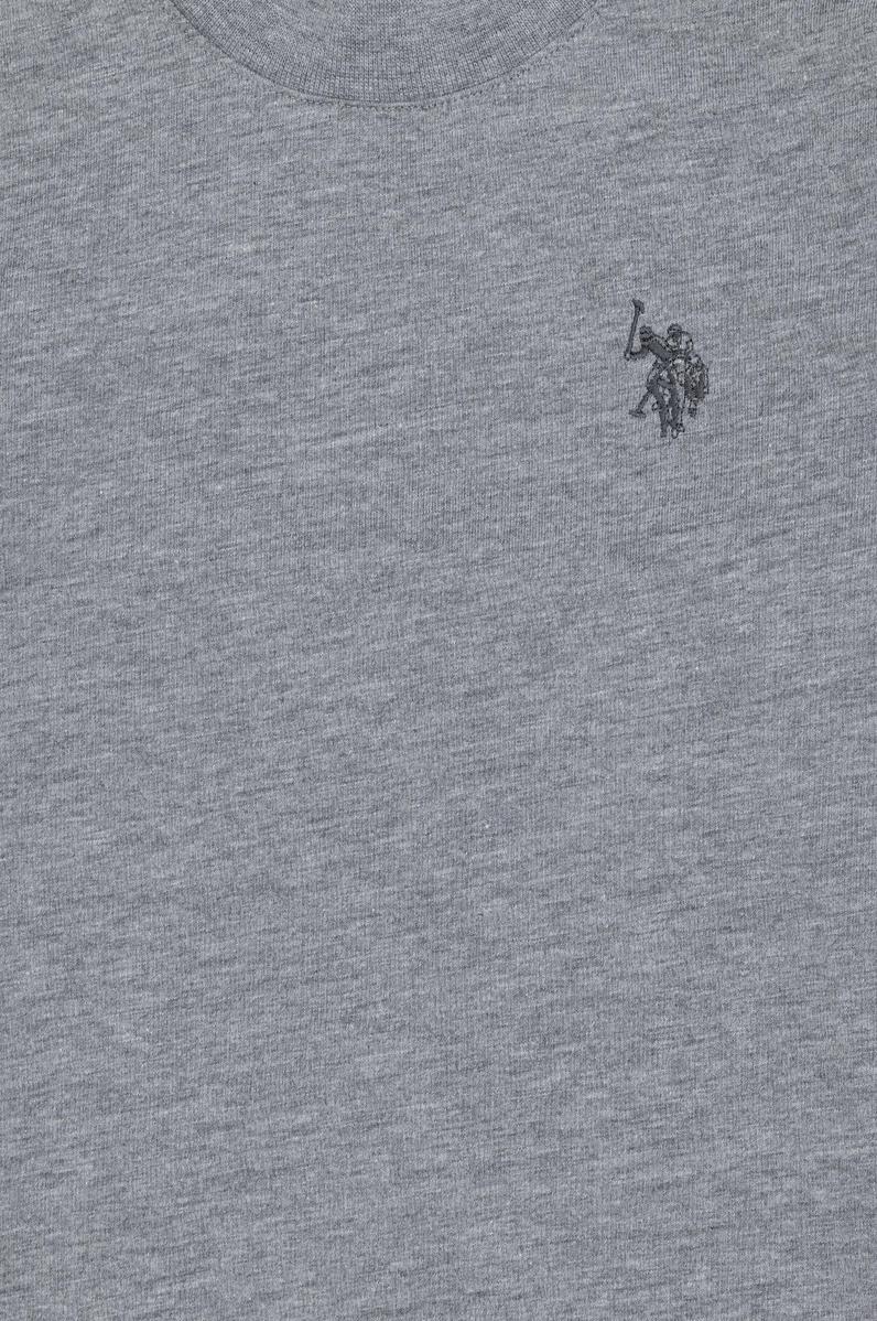 Erkek Çocuk Gri Melanj Basic Bisiklet Yaka Sweatshirt