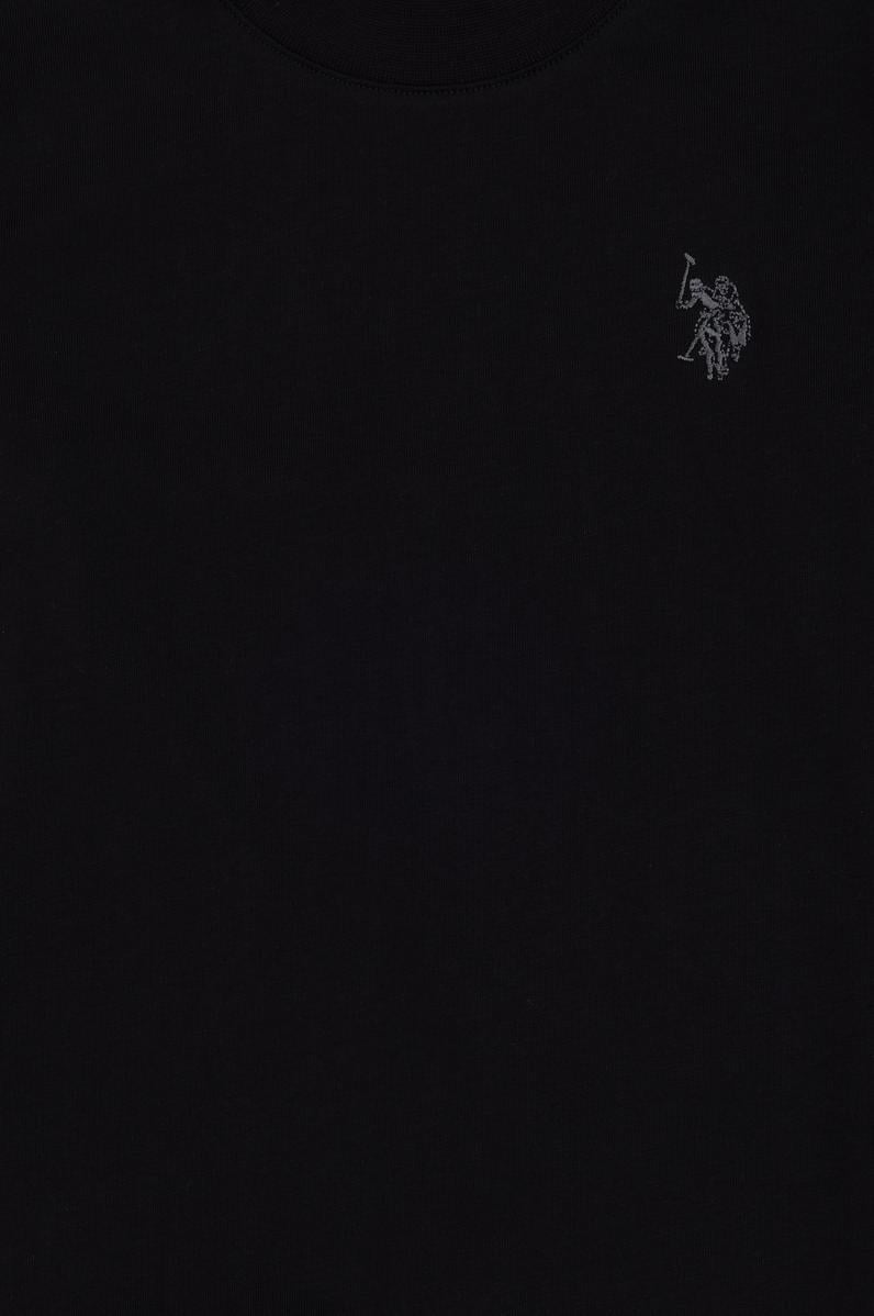 Erkek Çocuk Siyah Basic Bisiklet Yaka Sweatshirt