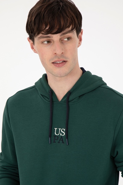 Erkek Koyu Yeşil Sweatshirt