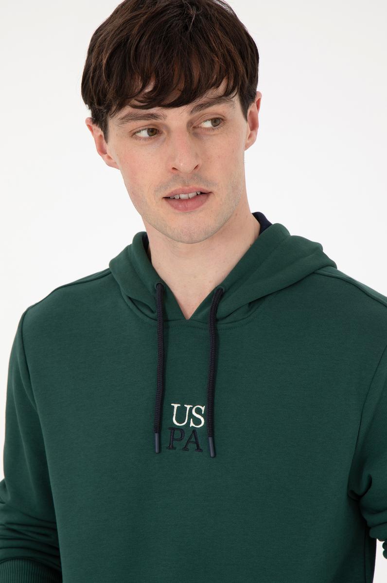 Erkek Koyu Yeşil Sweatshirt