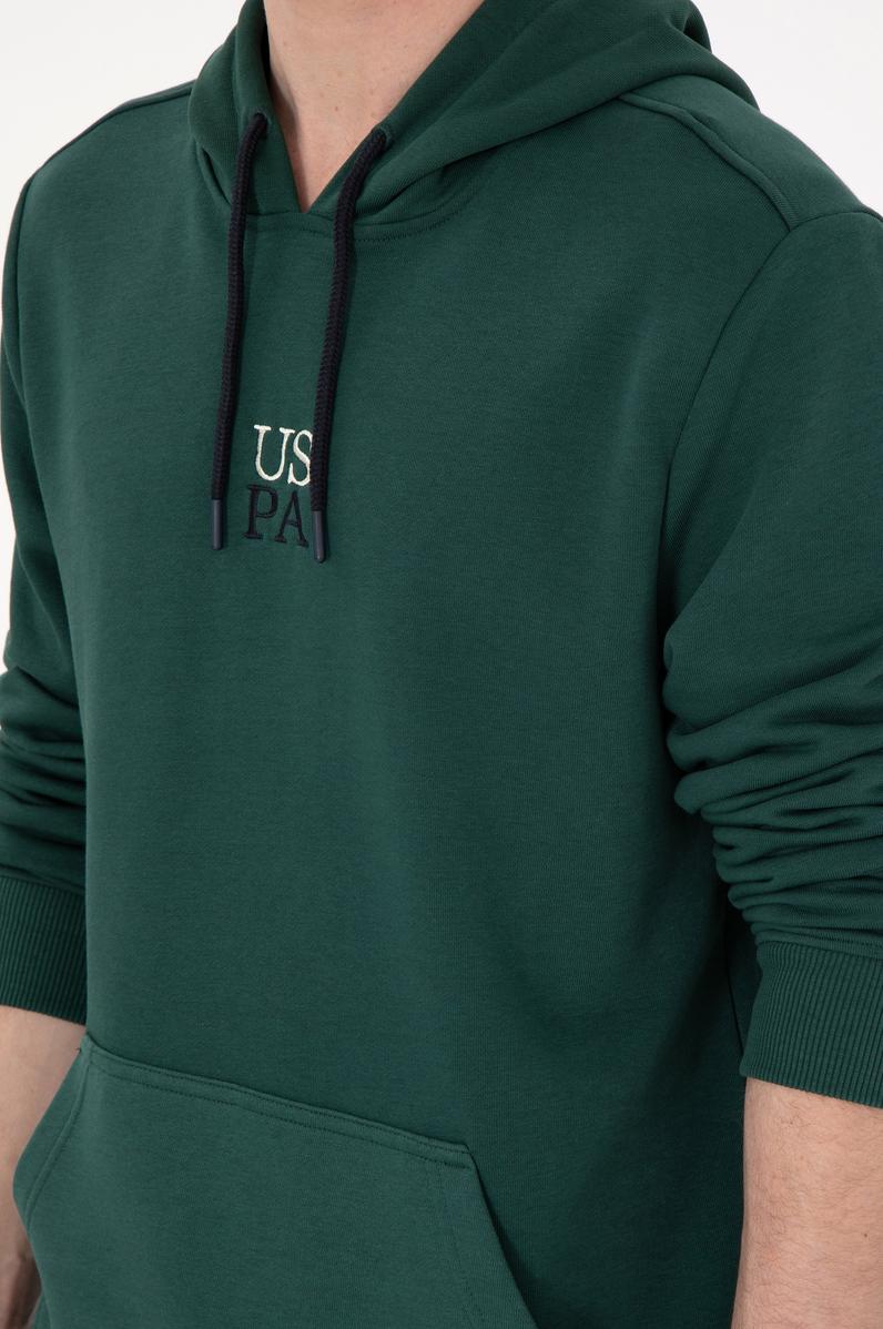 Erkek Koyu Yeşil Sweatshirt