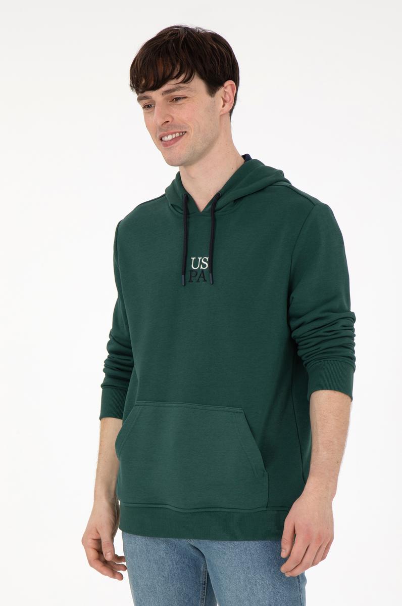 Erkek Koyu Yeşil Sweatshirt