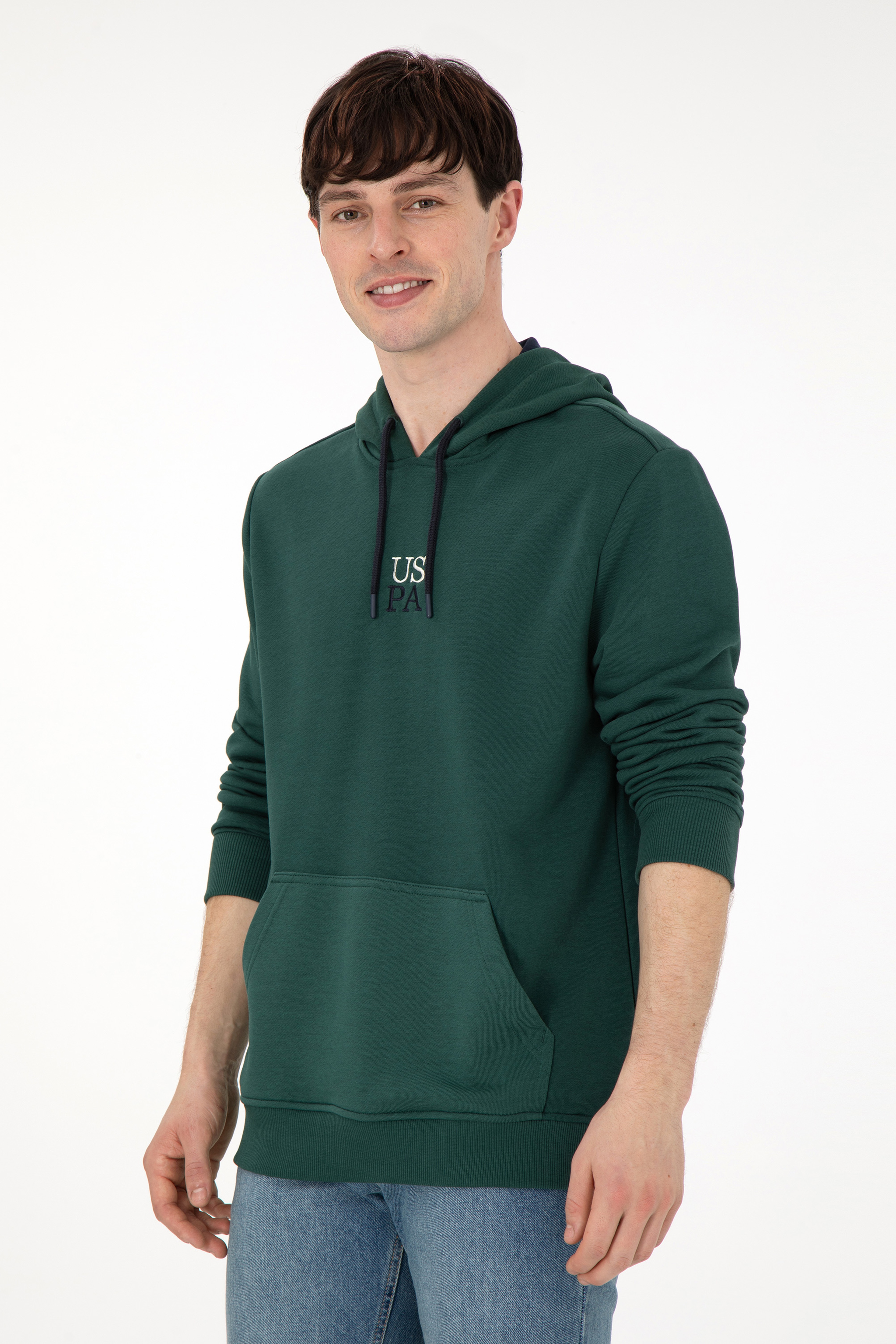 Erkek Koyu Yeşil Sweatshirt
