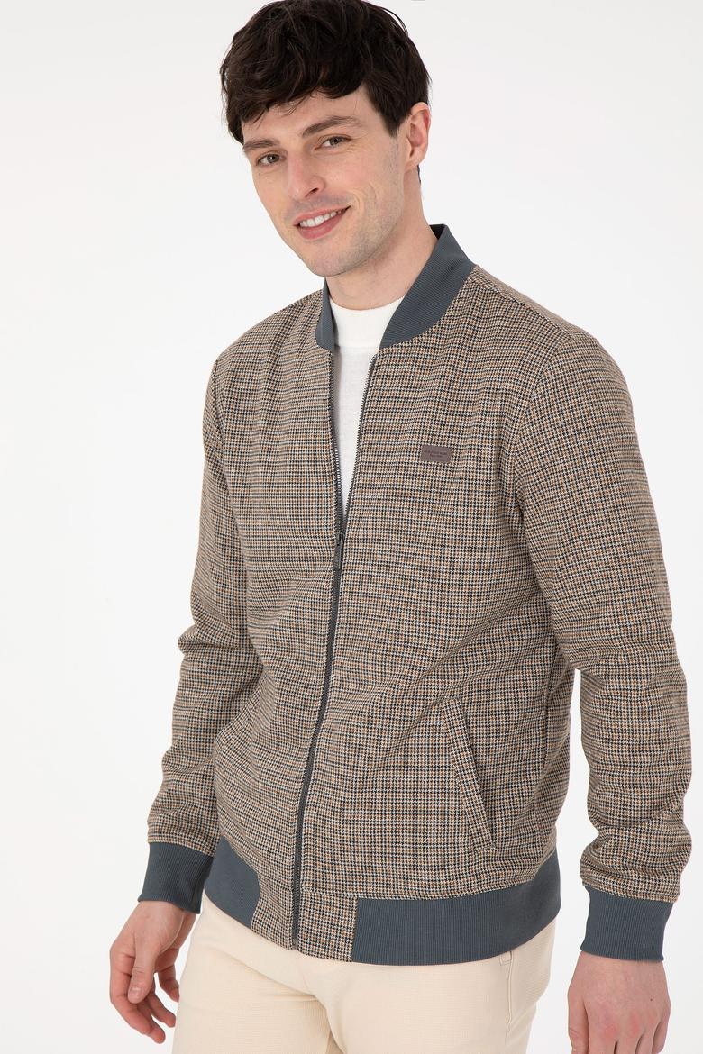 Erkek Antrasit Örme Hırka - 50290589009