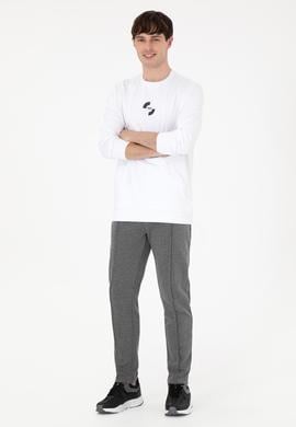 Erkek Regular Fit Bisiklet Yaka Beyaz Sweatshirt - 50290778006