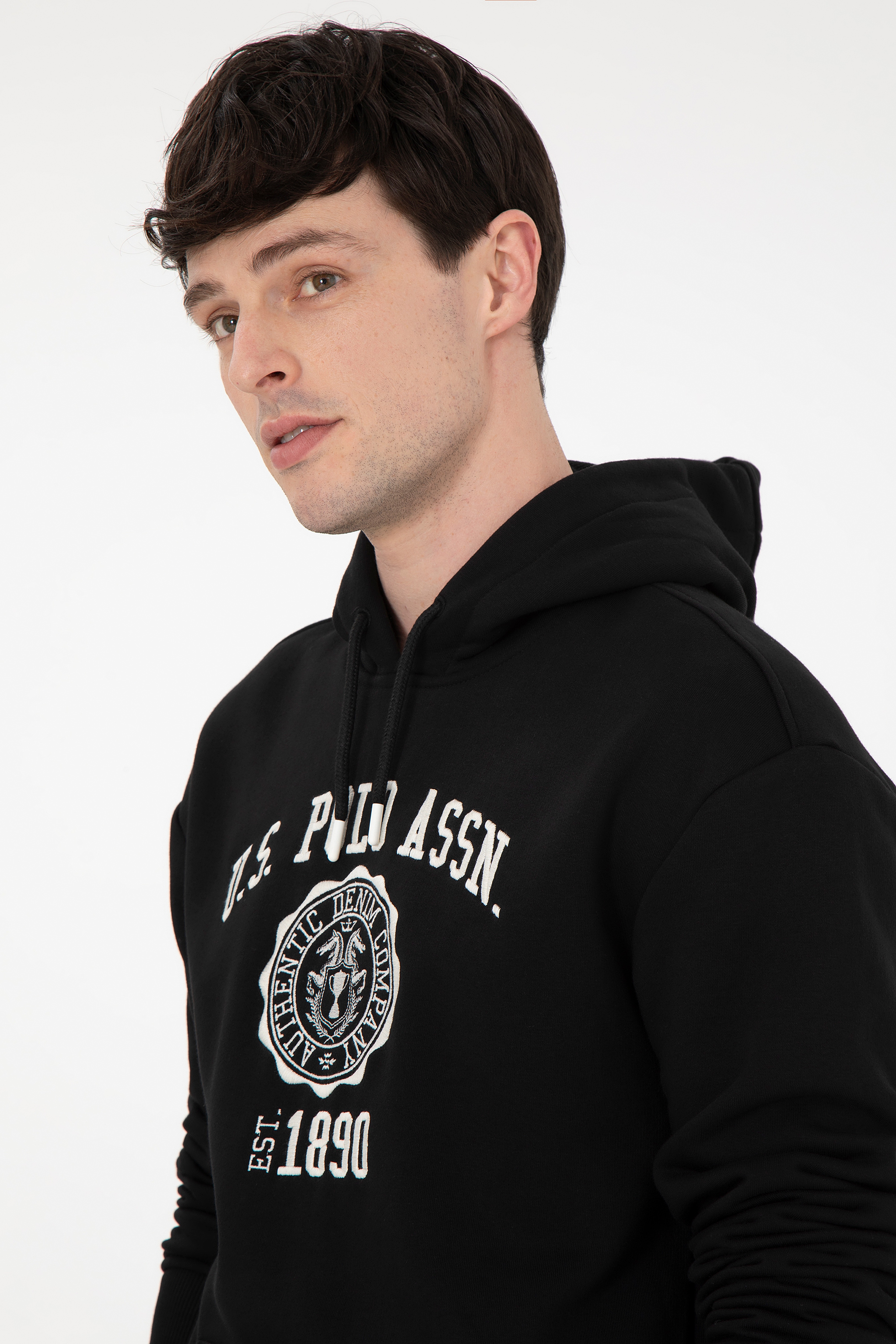Erkek Siyah Sweatshirt - Image 2