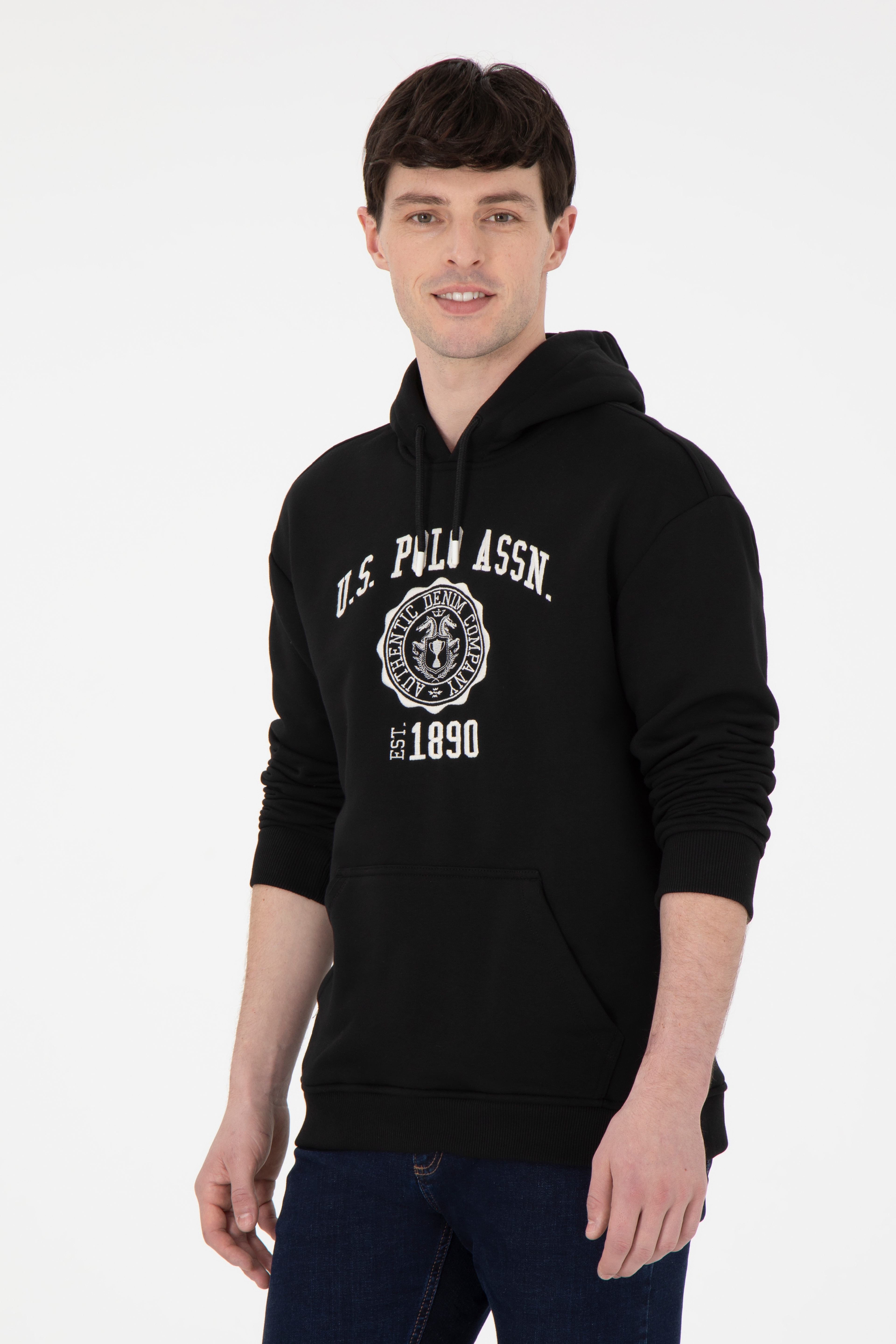 Erkek Siyah Sweatshirt - Image 1