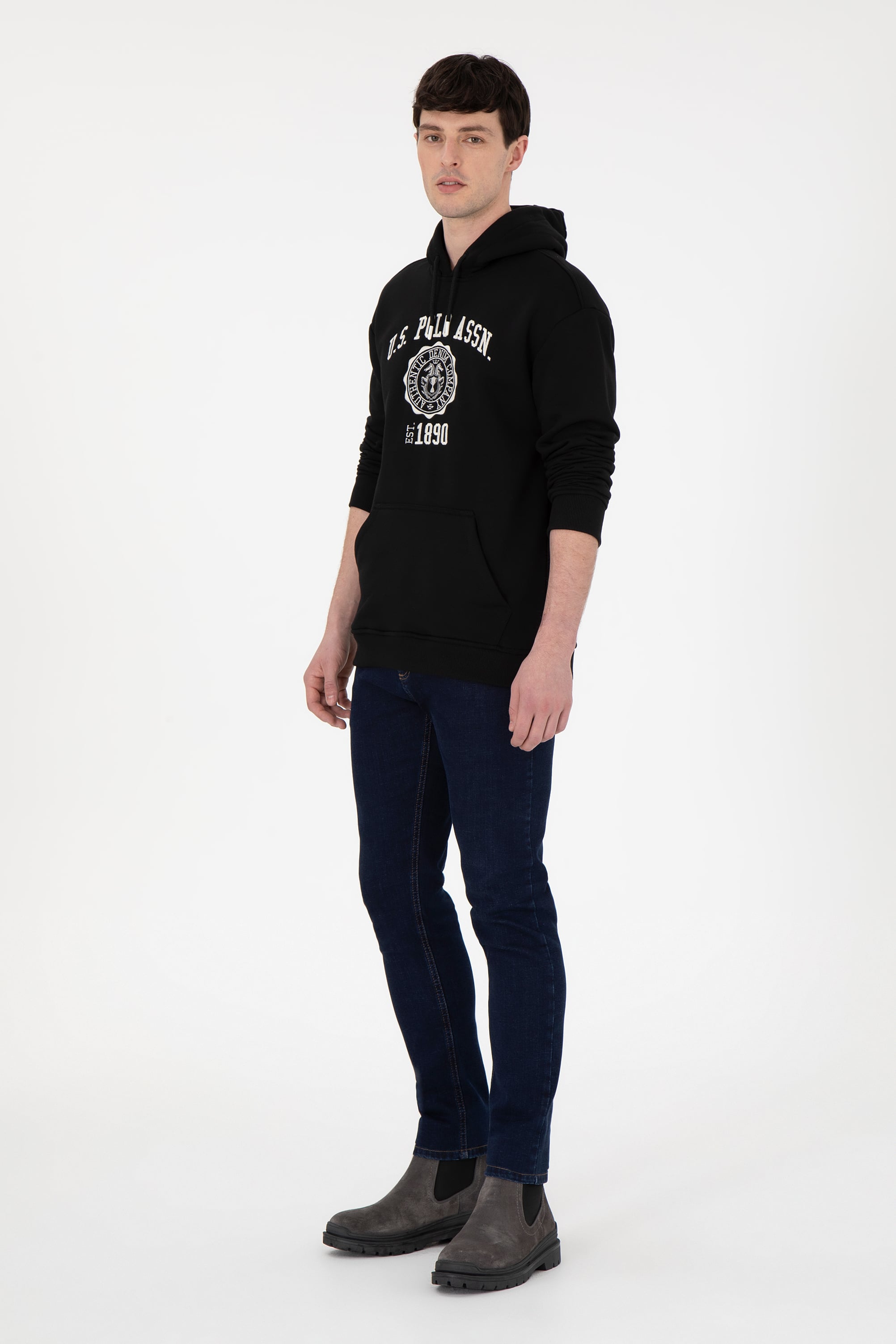Erkek Siyah Sweatshirt