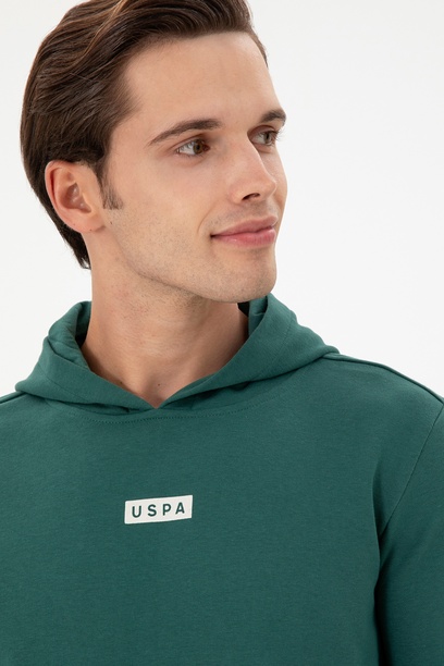 Erkek Koyu Yeşil Sweatshirt