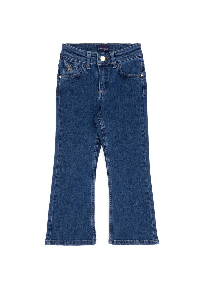 Kız Çocuk Mavi Jean Pantolon - 50298528002