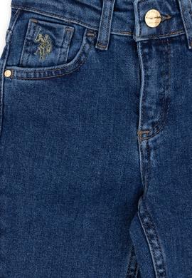 Kız Çocuk Mavi Jean Pantolon - 50298528002