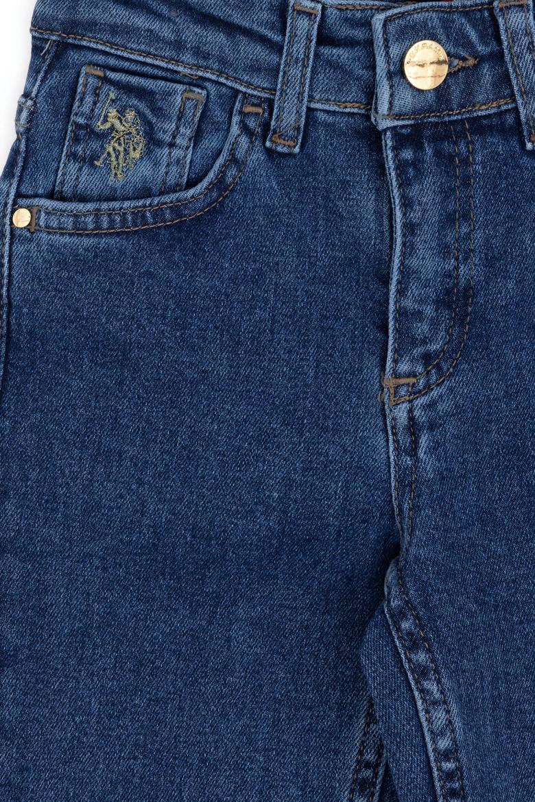 Kız Çocuk Mavi Jean Pantolon - 50298528002