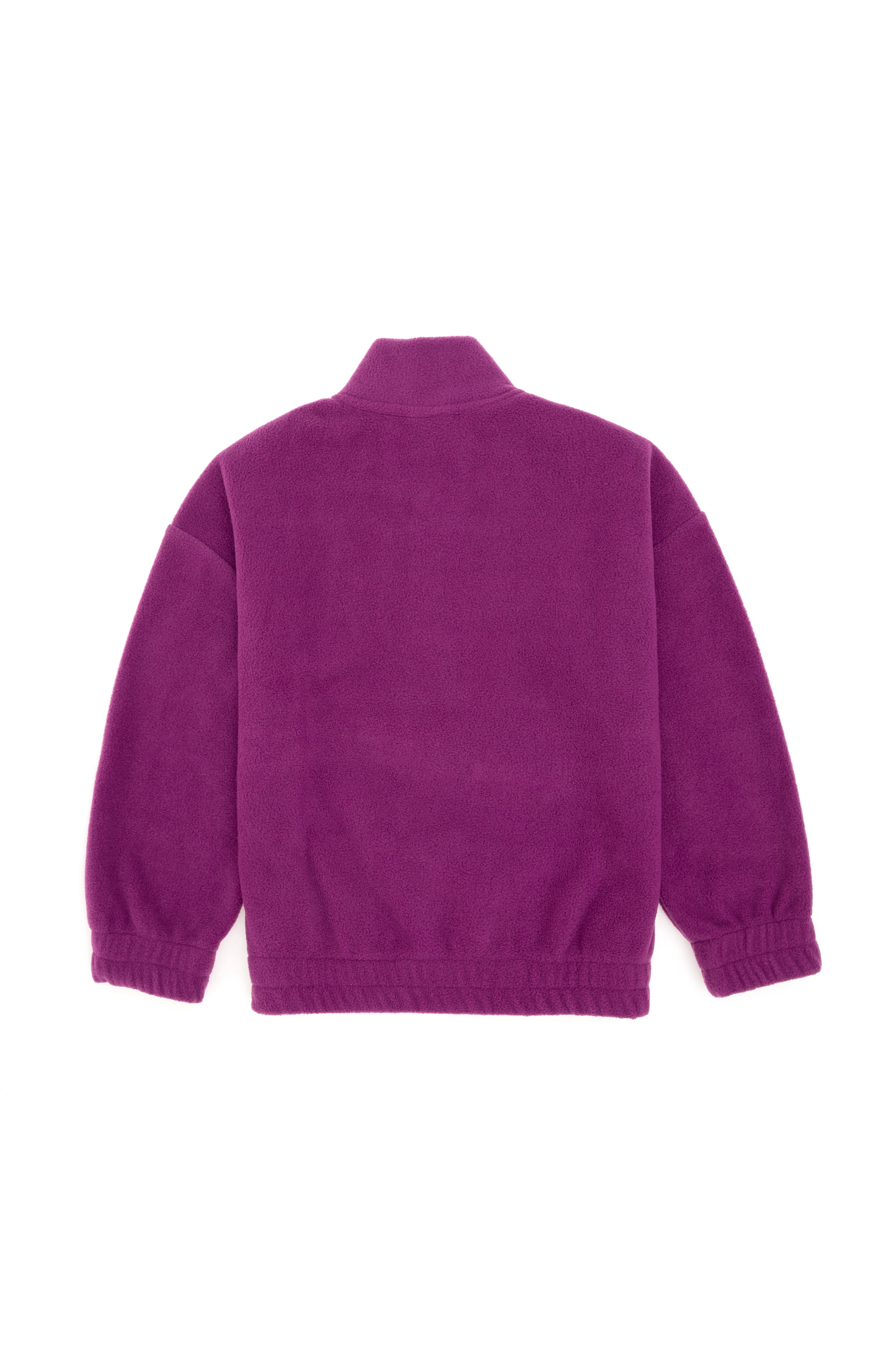 Kız Çocuk Menekşe Yarım Fermuarlı Polar Sweatshirt - Image 4