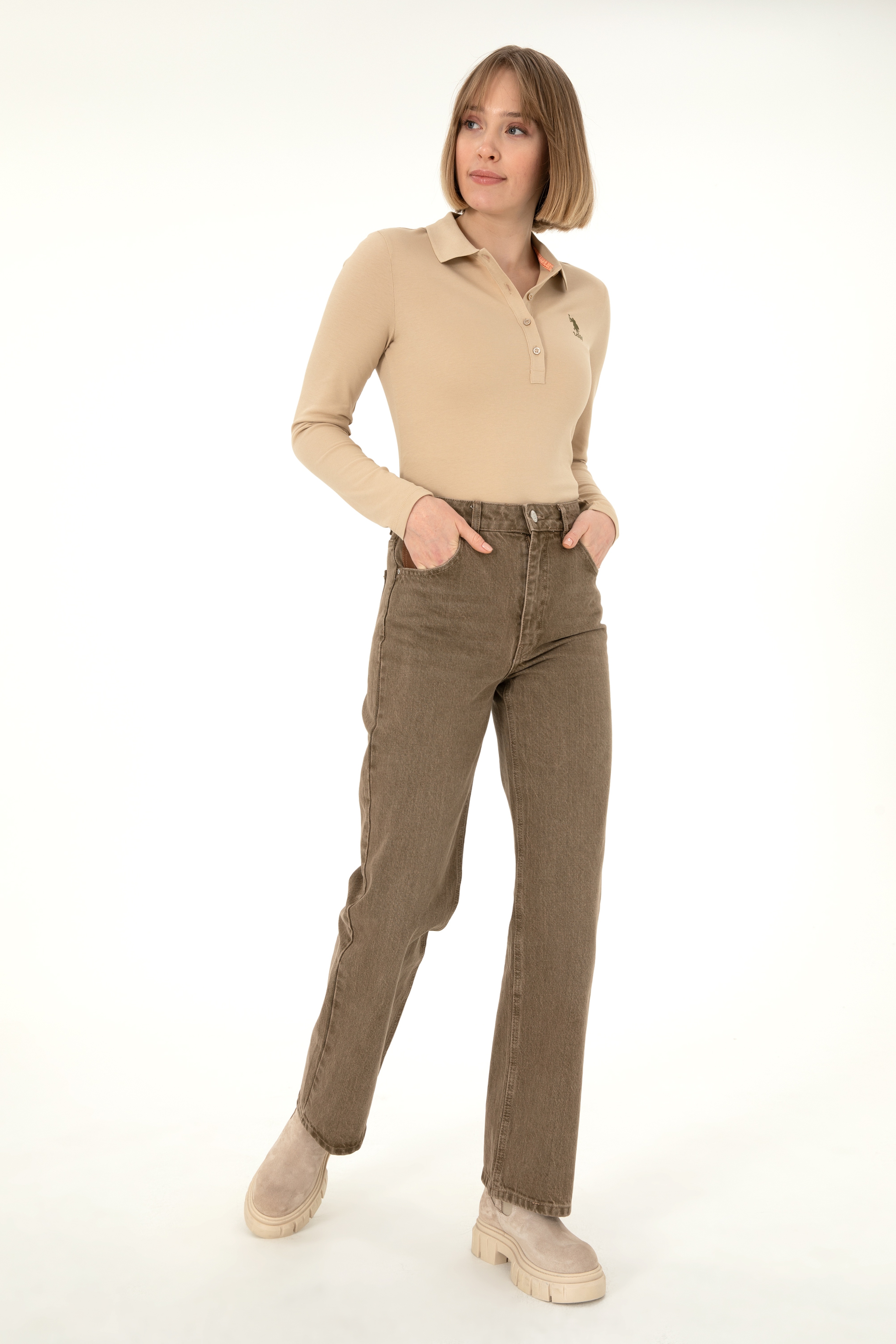 Kadın Kum Basic Sweatshirt - Image 4
