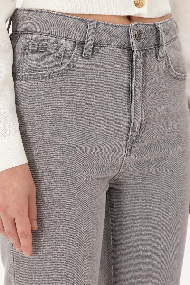 Kadın Gri Jean Pantolon - 50296433005