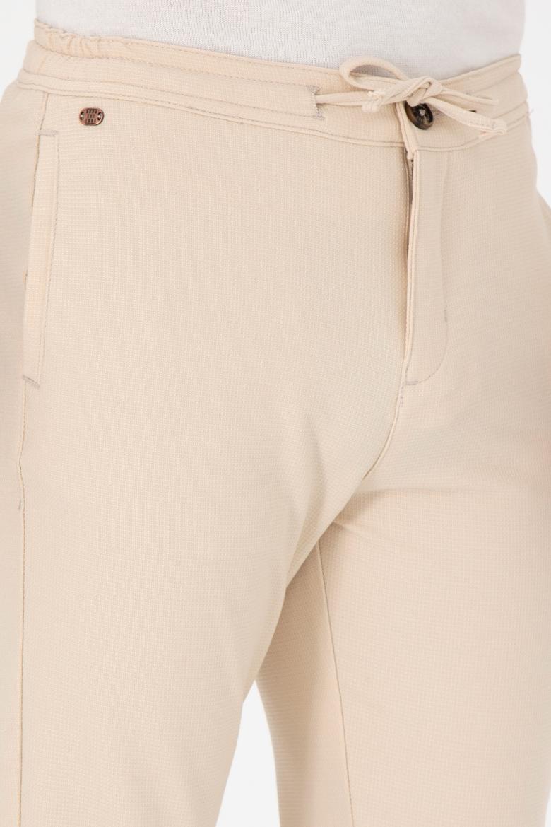 Erkek Krem Kanvas Pantolon - 50291171031
