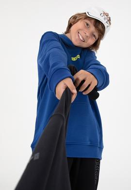 Erkek Çocuk İndigo Kapüşonlu Sweatshirt - 50293515017