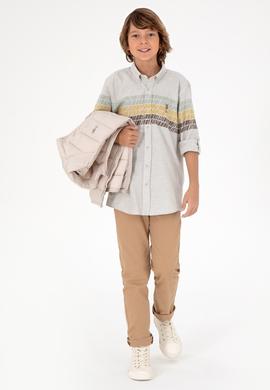 Erkek Çocuk Camel Kanvas Pantolon - 50298565026