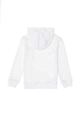 Erkek Çocuk Beyaz Kapüşonlu Sweatshirt - 50293566013