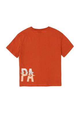 Erkek Çocuk Kiremit Bisiklet Yaka Tişört - 50295427039