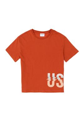 Erkek Çocuk Kiremit Bisiklet Yaka Tişört - 50295427039