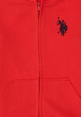 Erkek Çocuk Kırmızı Basic Fermuarlı Sweatshirt - 50293536109