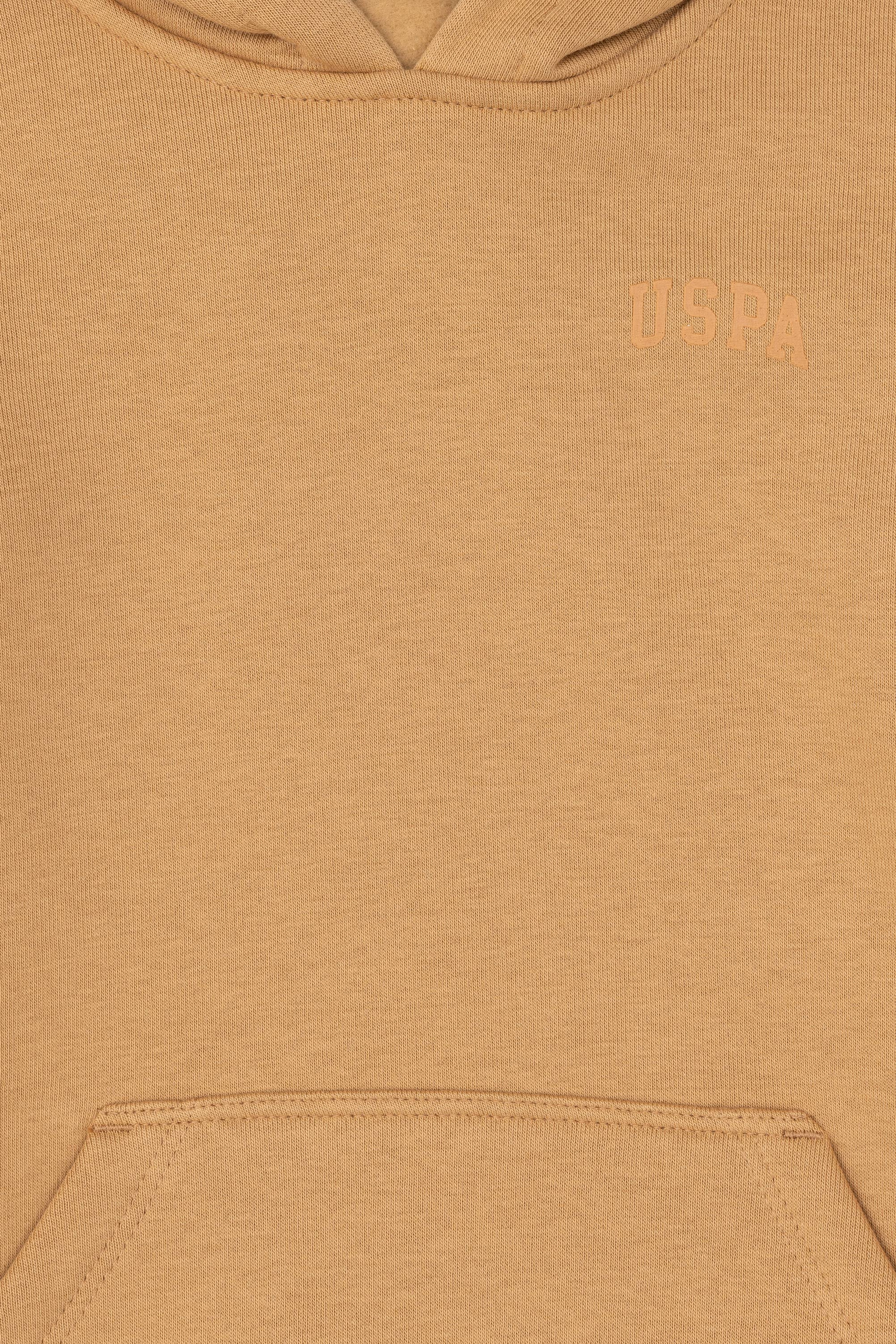 Erkek Çocuk Camel Basic Kapüşonlu Sweatshirt - Image 5