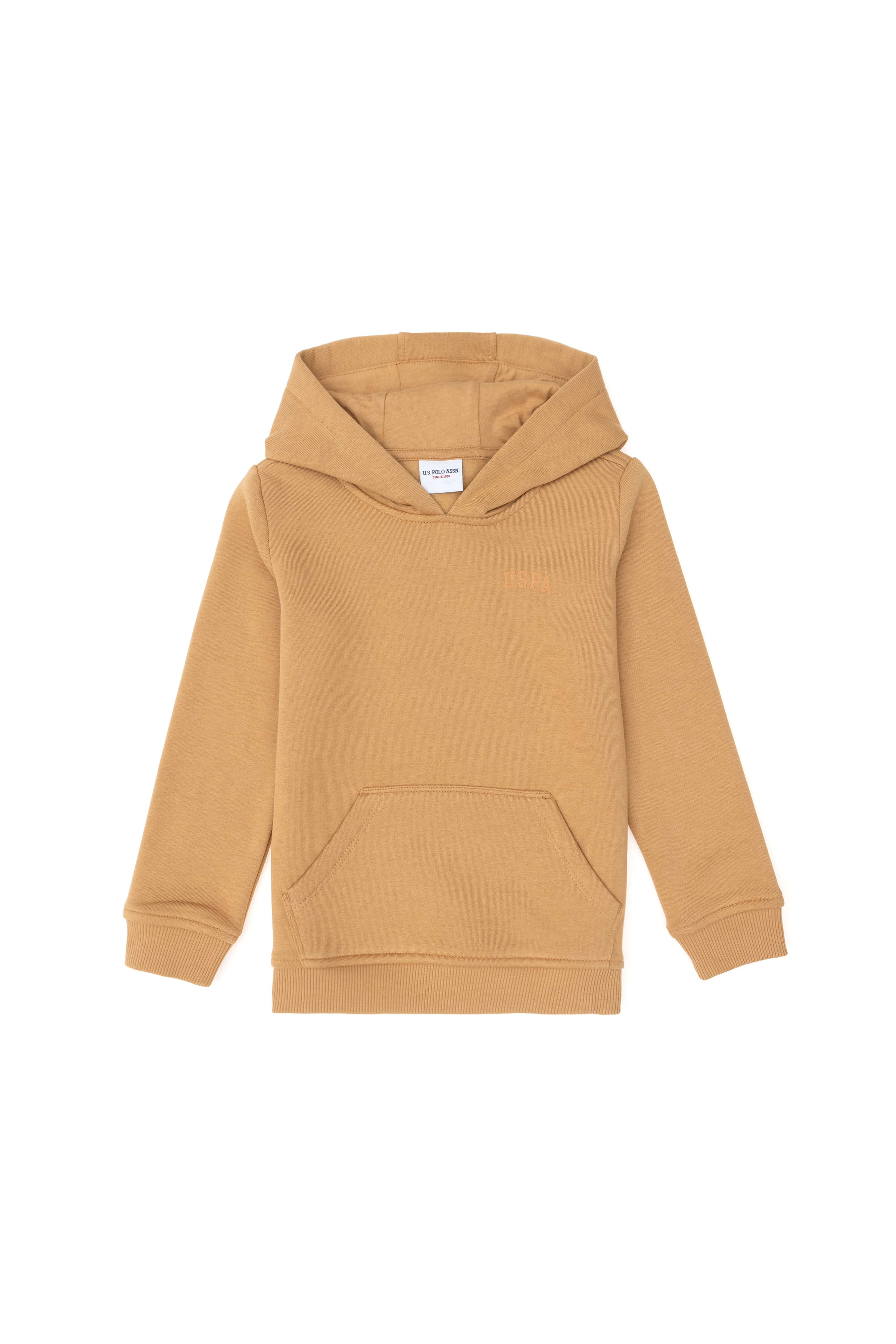 Erkek Çocuk Camel Basic Kapüşonlu Sweatshirt - Image 3