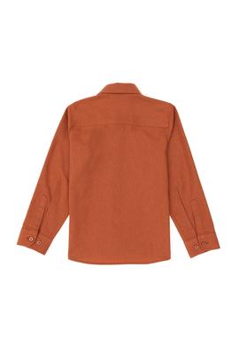 Erkek Çocuk Kiremit Uzun Kollu Basic Gömlek - 50297386032