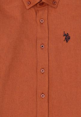 Erkek Çocuk Kiremit Uzun Kollu Basic Gömlek - 50297386032