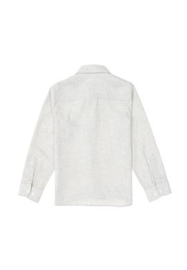 Erkek Çocuk Bej Uzun Kollu Basic Gömlek - 50297386068