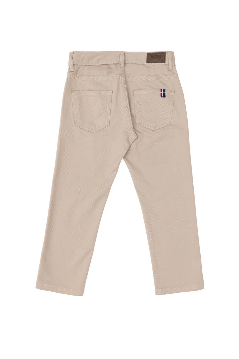 Erkek Çocuk Koyu Bej Kanvas Pantolon - 50298539043