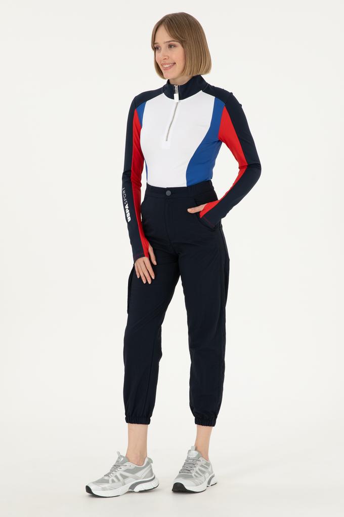 Kadın Lacivert Jogger Fit Kanvas Pantolon