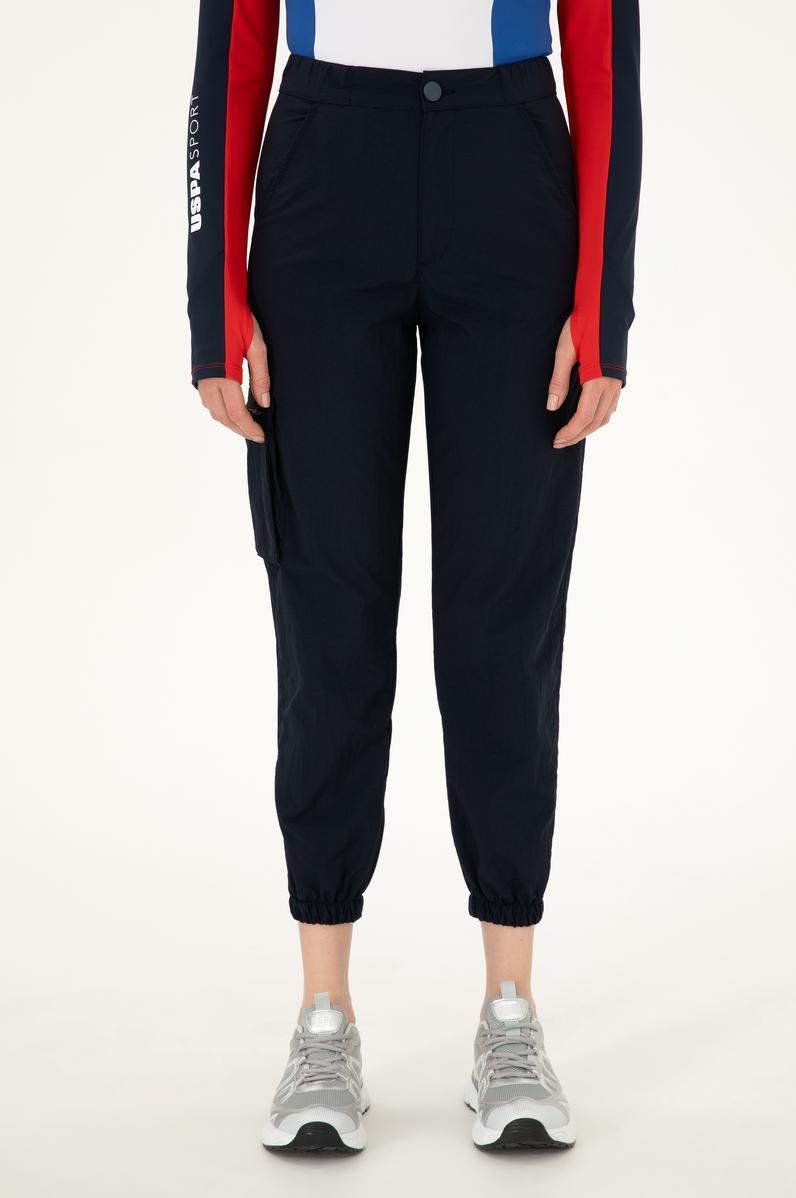 Kadın Lacivert Jogger Fit Kanvas Pantolon