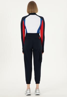 Kadın Lacivert Jogger Fit Kanvas Pantolon - 50291219010