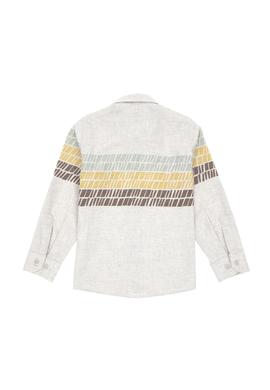 Erkek Çocuk Ekru Uzun Kollu Gömlek - 50297397018