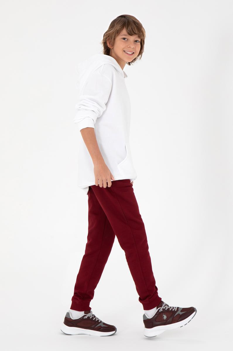 Erkek Çocuk Bordo Eşofman Altı