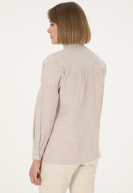 Kadın Kum Uzun Kollu Gömlek - 50294031010